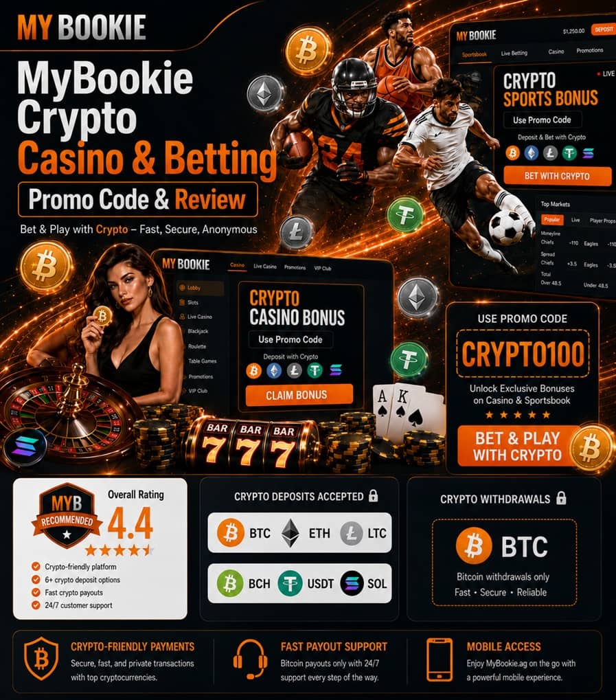 Bitcoin logo beside a wallet app for a crypto deposit to a betting site