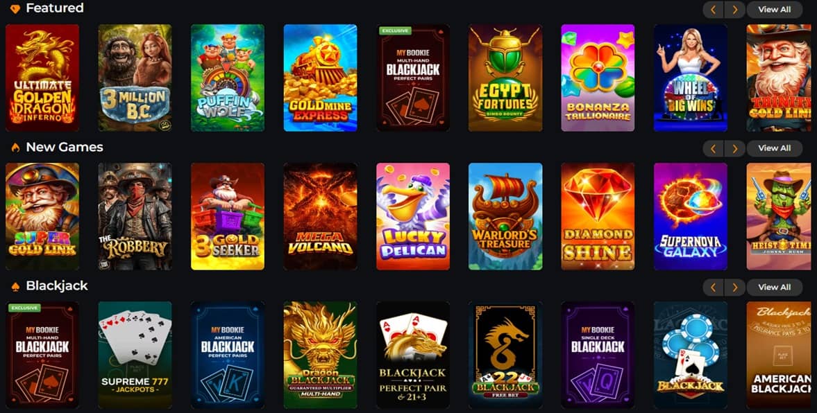 Game studios supplying Mybookie