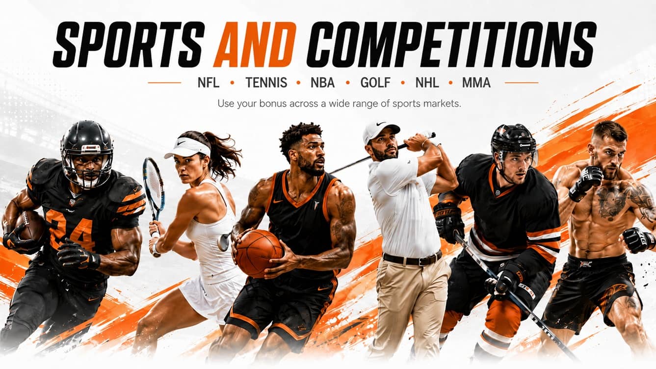 Range of sports open for betting